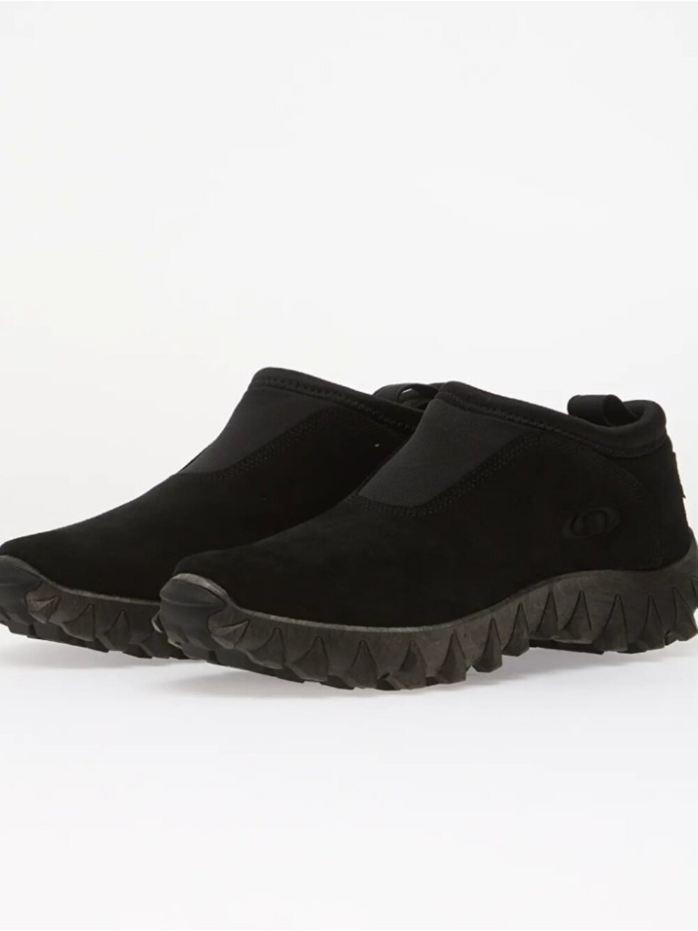 Salomon Contagrip Winter Slip on Shoes Black Suede Leather Unisex Size M9 W10